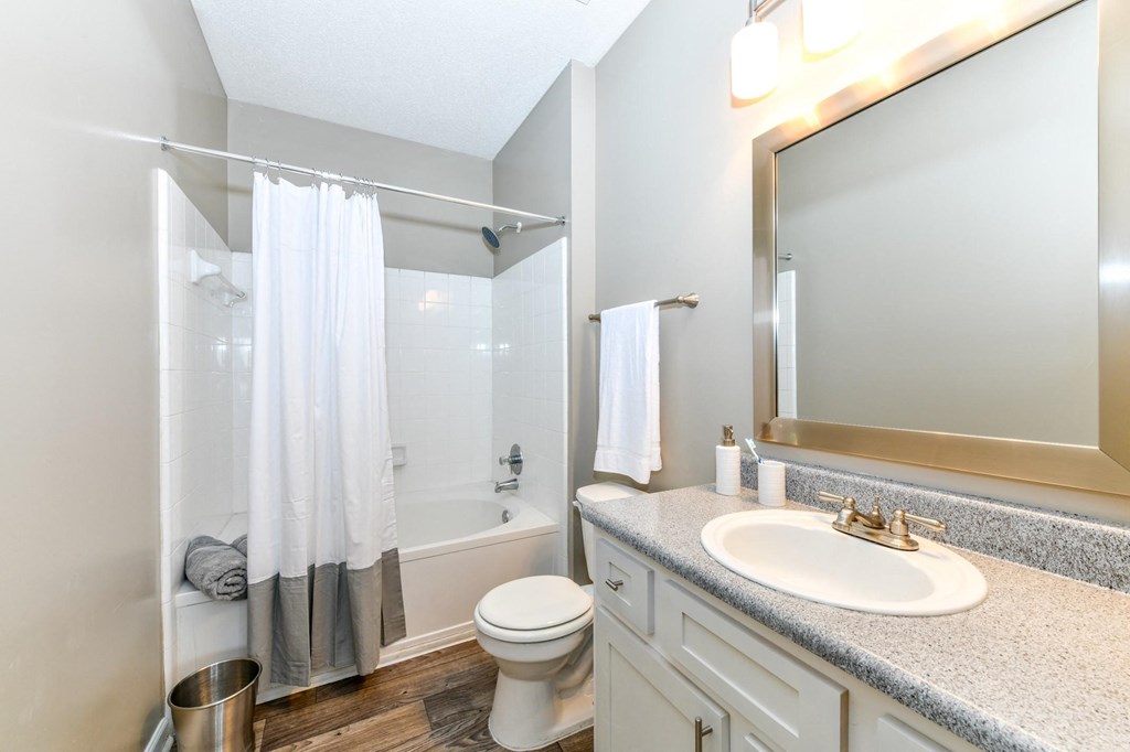 Bathroom at Elme Eagles Landing in Stockbridge, GA