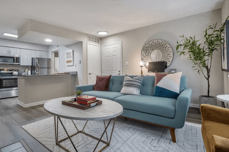 Living Room at Elme Herndon, Herndon, Virginia