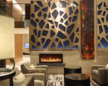 The Maxwell Lobby Fireplace at The Maxwell Apartments, Arlington, Virginia - Photo Gallery 17