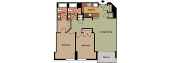 2 bed 2 bath at Bennett Park Apartments, Arlington, VA