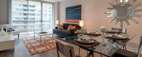 Living Room at Bennett Park Apartments, Virginia