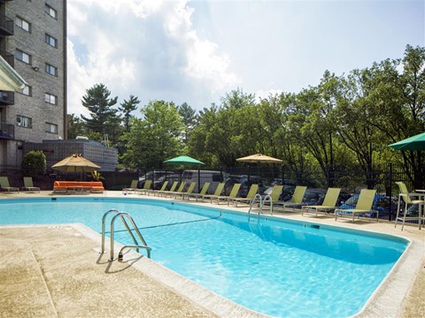 Pool at Roosevelt Towers Apartments, Falls Church, Virginia