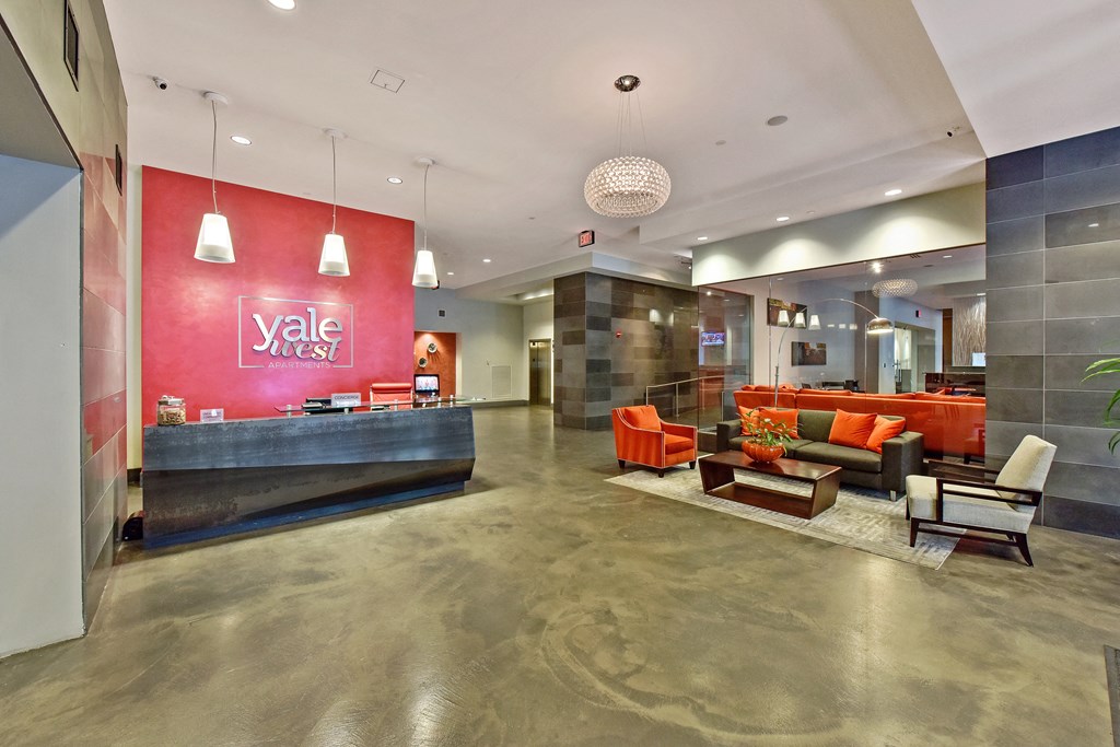 Lobby area at Yale West, Washington, DC, 20001