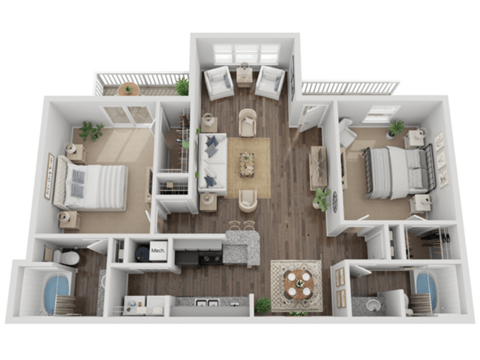 Cedar Floor Plan at Elme Eagles Landing, Georgia