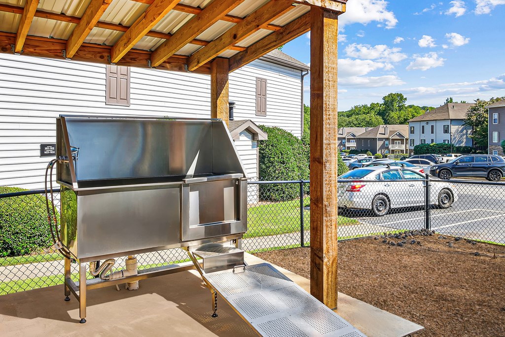 Dog wash at Elme Marietta Apartments, Marietta, GA