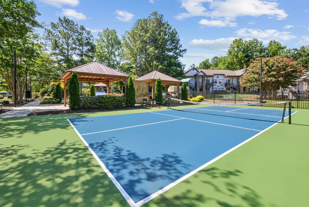 A tennis court at Elme Marietta Apartments, Marietta, GA