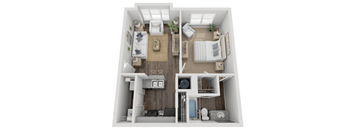 Hampton Floor Plan at Elme Eagles Landing, Stockbridge, GA