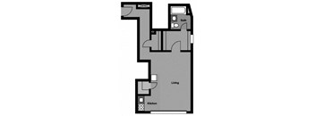 Studio - S1L Floor Plan at 3801 Connecticut Avenue, Washington