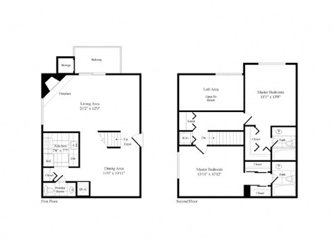 2 Bed | 2.5 Bath - B2H 1,341 Sq. Ft. floor plan at Elme Bethesda, Bethesda Maryland