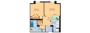 a floor plan of a home at The Ashby at McLean, McLean, VA