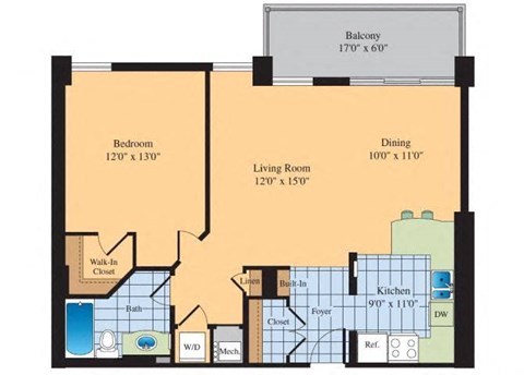 floor plan photo of the marque in gainesville, va at The Ashby at McLean, McLean, 22101