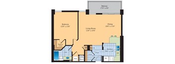 blueprint of organisation sector and apartments at The Ashby at McLean, Virginia