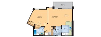 blueprint of organisation sector and apartments at The Ashby at McLean, McLean