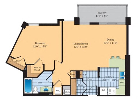 blueprint of organisation sector and apartments at The Ashby at McLean, McLean
