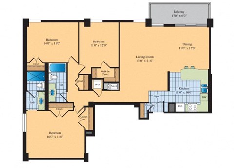 blueprint of organisation sector and apartments at The Ashby at McLean, McLean, 22101