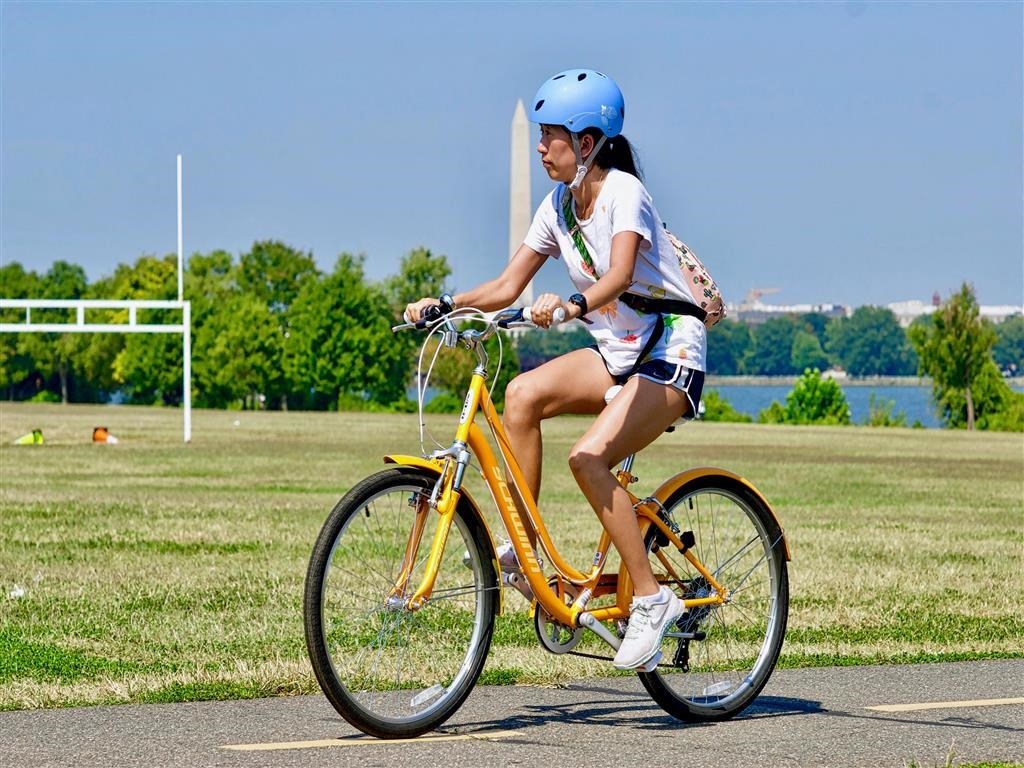 Riding A Bike at The Paramount, Arlington