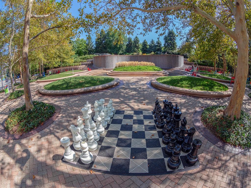 Outdoor Chess Board at The Paramount, Arlington