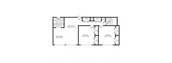 ba2 Floor Plan at Park Adams Apartments, Arlington, Virginia