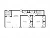 ba2 Floor Plan ba2 Floor Plan at Park Adams Apartments, Arlington, Virginia