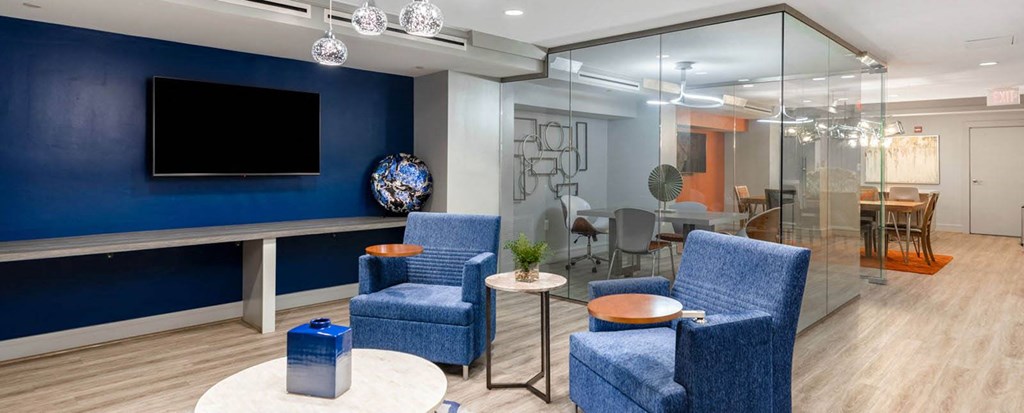 Social Lounge at Park Adams Apartments, Arlington, Virginia