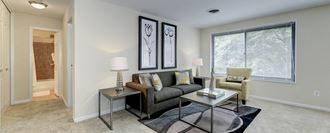 Modern Living Room at Park Adams Apartments, Arlington, 22201 - Photo Gallery 4