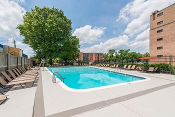 Glimmering Pool at Park Adams Apartments, Arlington, Virginia