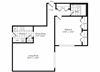 aa2 Floor Plan aa2 Floor Plan at Park Adams Apartments, Arlington, VA, 22201