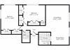 ba1 Floor Plan ba1 Floor Plan at Park Adams Apartments, Arlington, VA, 22201