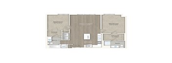 2 bed 2 bath floor plan D at Trove Apartments, Arlington