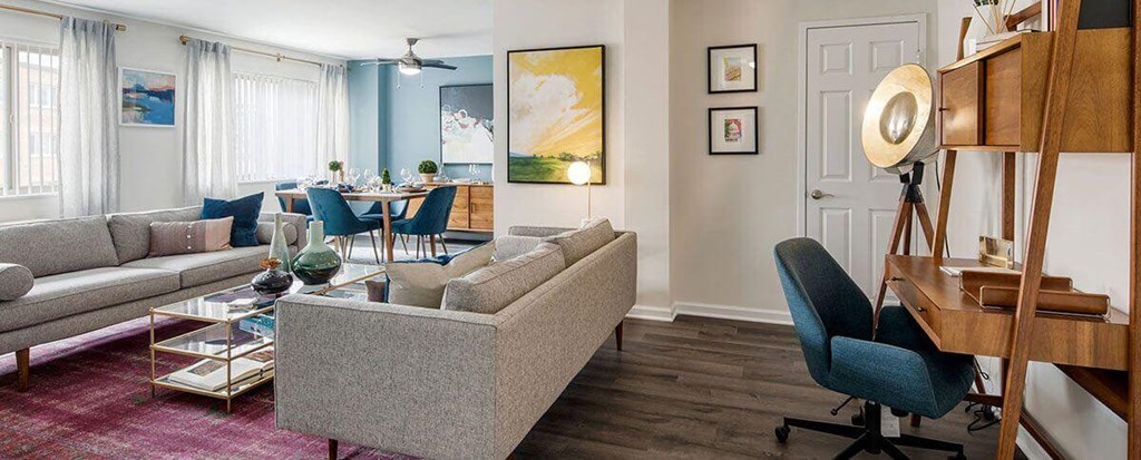 Living Room at Wellington Apartments, Arlington