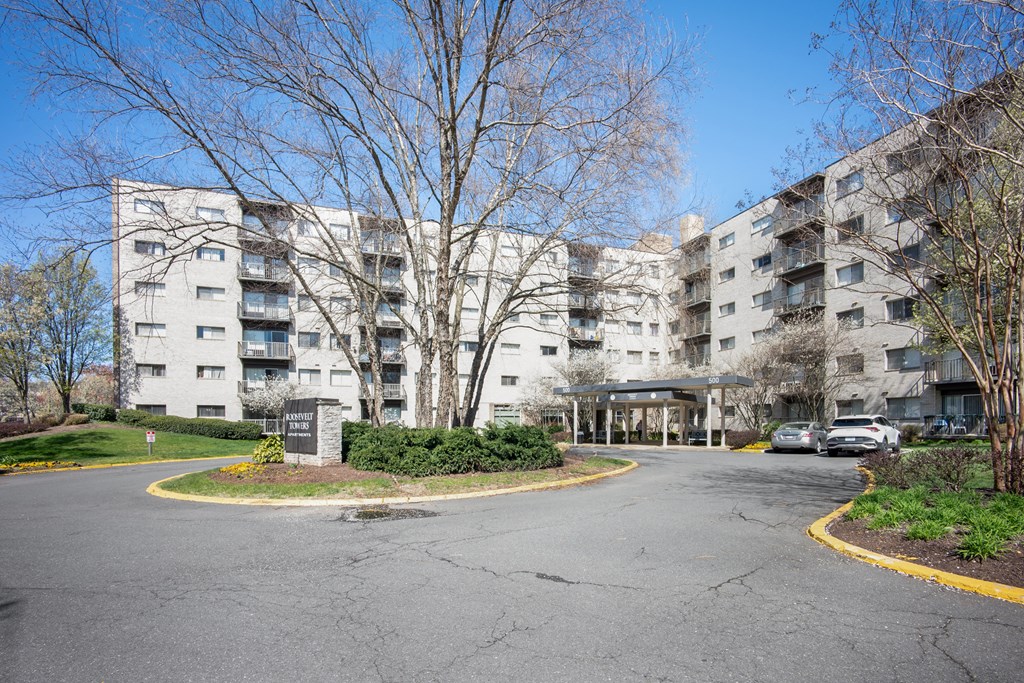 Exterior of Roosevelt Towers, Falls church, VA