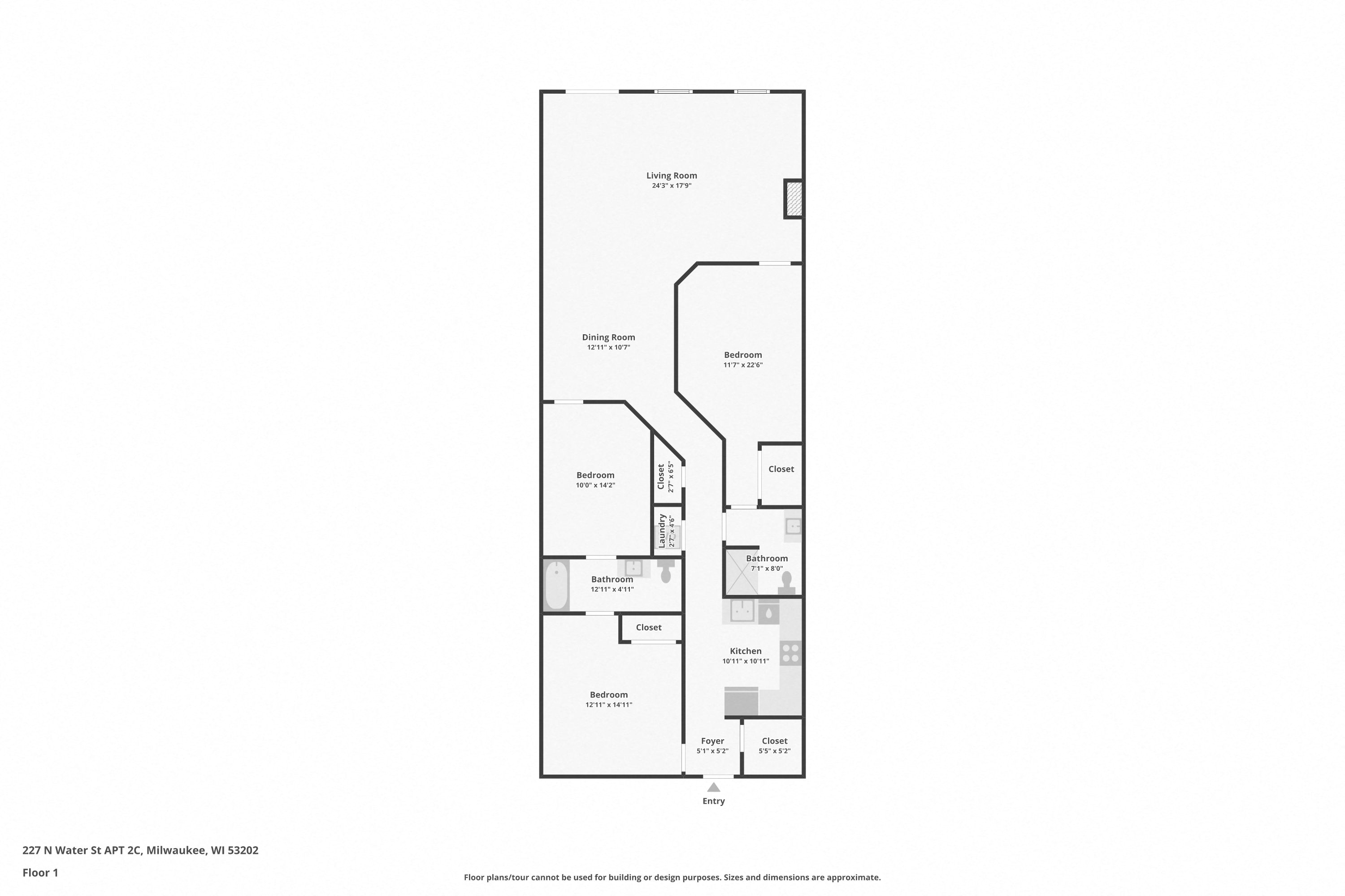 this is a floor plan of a 2100 sq ft apartment