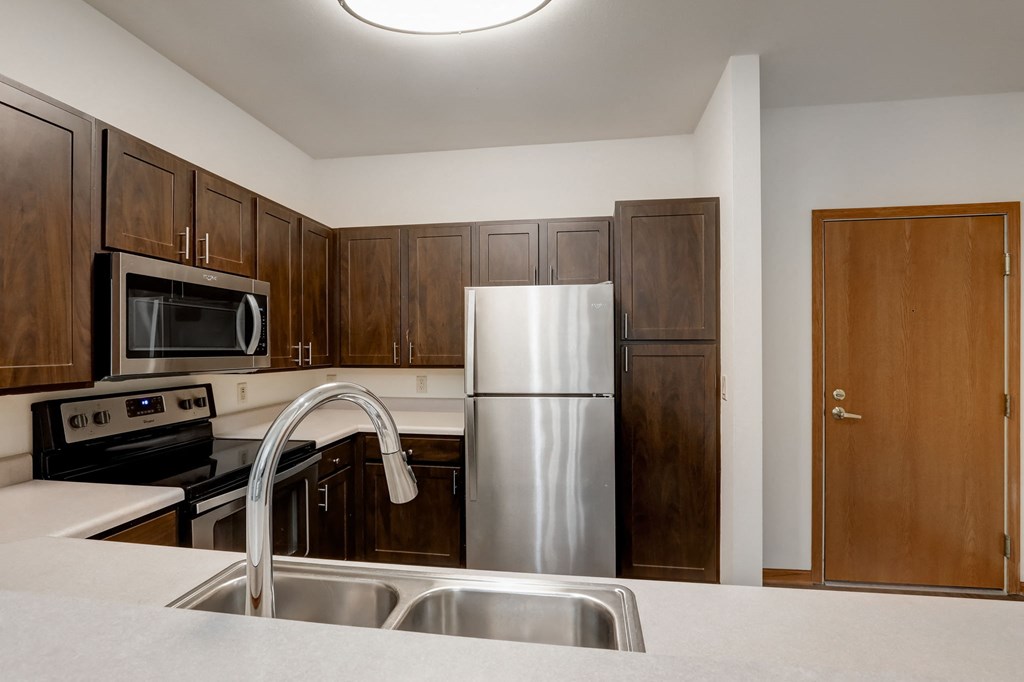 full kitchen with stainless steel appliances