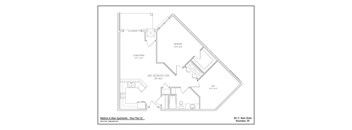 A floor plan for Madison & Main Apartments - Floor Plan C2 in Waukesha, WI.
