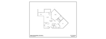 Floor plan for Madison & Main Apartments, 301 E. Main Street, Waunakee, WI.