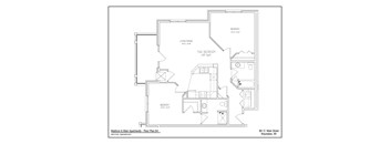 A floor plan for Madison & Main Apartments in Waunakee, WI.