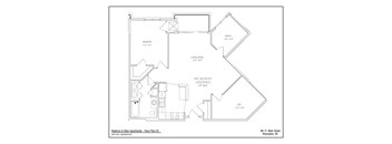 A floor plan for Madison & Main Apartments in Waunakee, WI.
