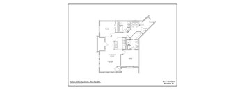 A floor plan for Madison & Main Apartments - Floor Plan D6.