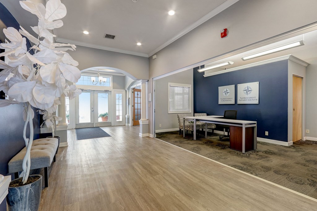 our lobby at the apartments