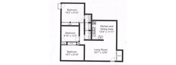 3 Bed 1.5 Bath