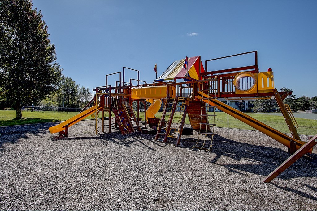 a playground in a park