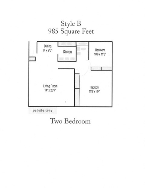 a floor plan of a house with a bedroom and a living room
