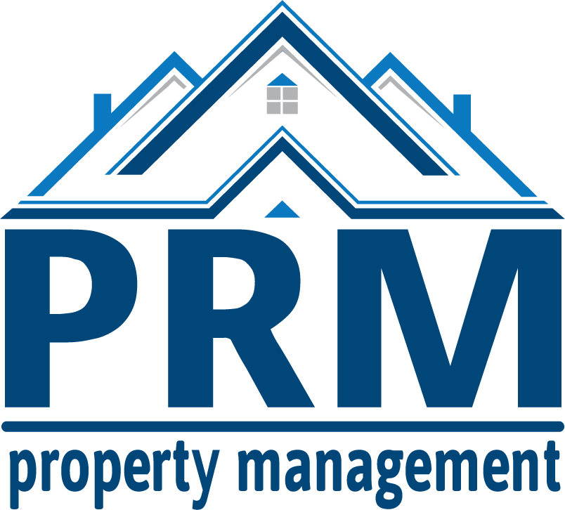 A logo for property management with a house and the letters PRM.