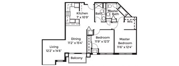 2 Bed 2 Bath (B9)