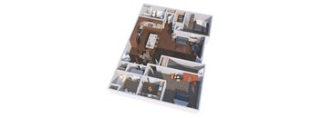 an overhead view of a floor plan of a house