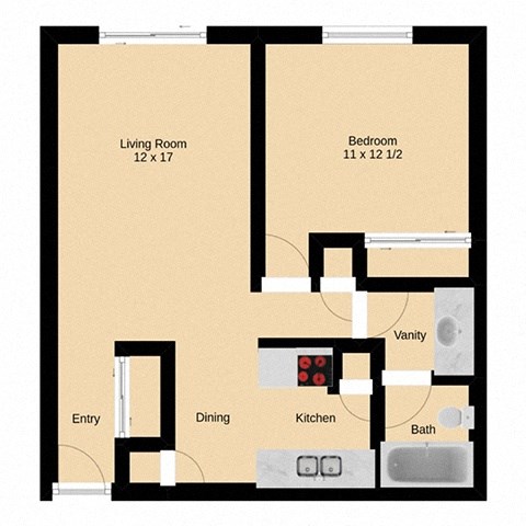 3728 S. 43rd St #16 1-2 Beds Apartment for Rent - Photo Gallery 10