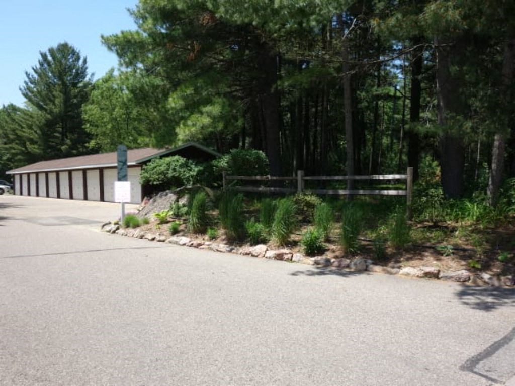 the parking lot of the office building