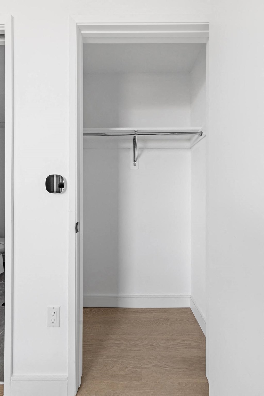 Walk-in closet at Miles at Harvard, Los Angeles, California