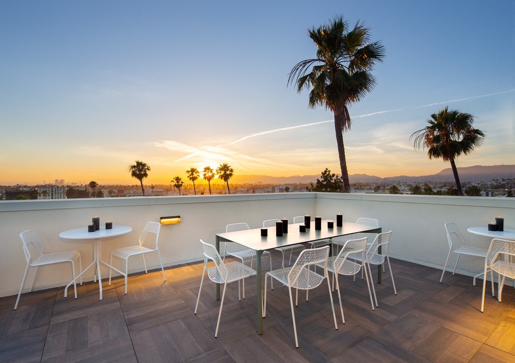 Rooftop Deck at Miles at Harvard, Los Angeles, CA, 90020