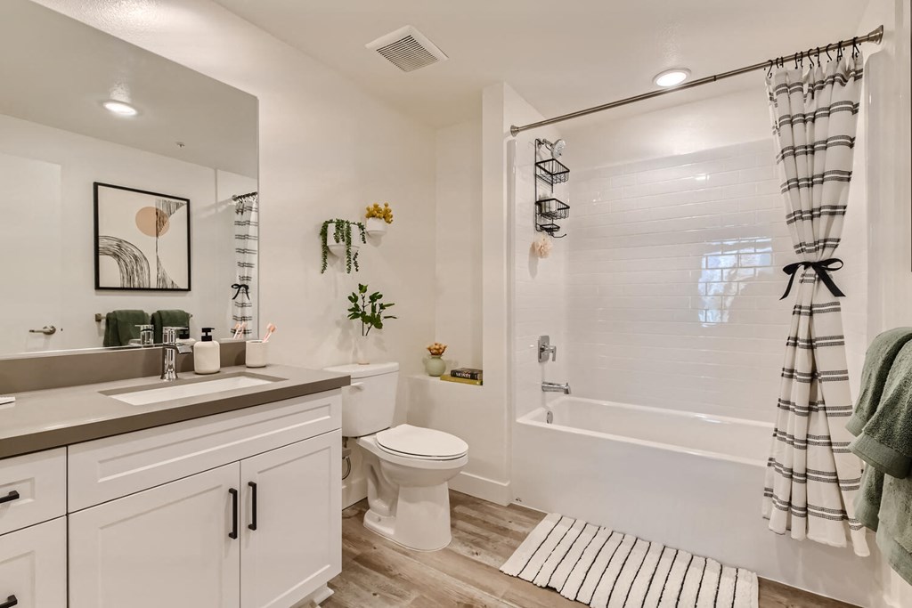 Bathroom at The Venue at Orange Apartments, Redlands